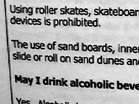No Sandboarding